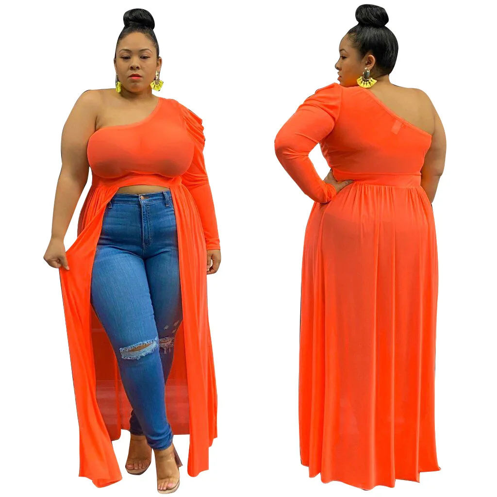 2021 New Summer Hot Sale Large Plus Size Women's Clothing XL 2XL 3XL 4XL 5XL Split Single Sleeve Dress Nightclub Clothes
2021 New Summer Hot Sale Large Plus Size Women's Clothing XL 2XL 3XL 4XL 5XL Split Single Sleeve Dress Nightclub Clothes