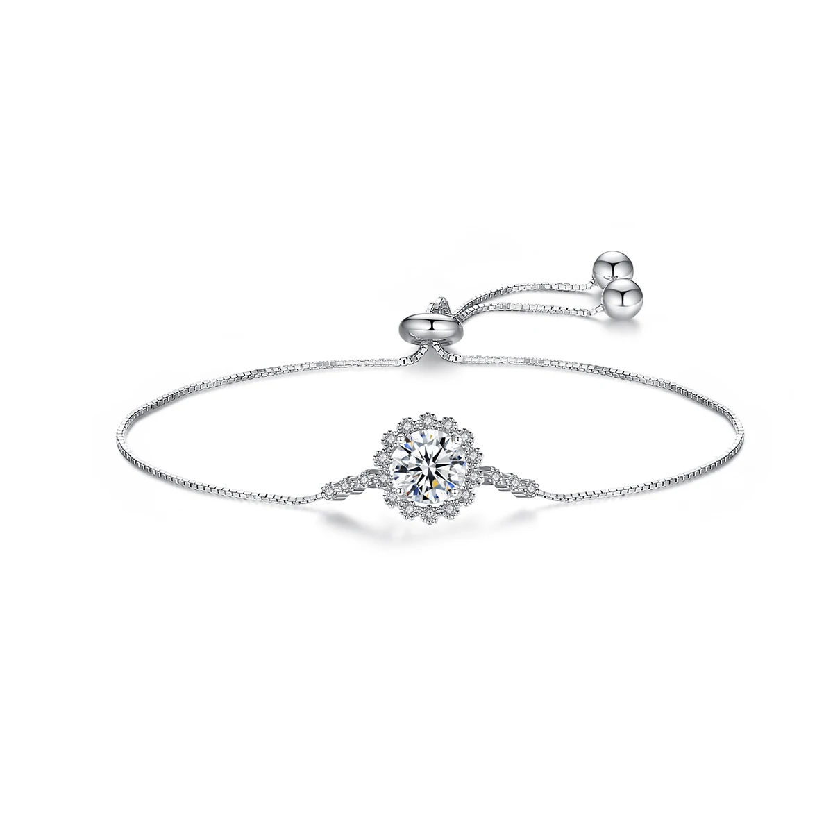 CZCITY 1ct Round Cut Brilliant Moissanite Bracelet for Women 925 Sterling Silver Adjustable Slide Bracelet Bangle Jewelry
CZCITY 1ct Round Cut Brilliant Moissanite Bracelet for Women 925 Sterling Silver Adjustable Slide Bracelet Bangle Jewelry