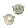 China manufacture angel wings logo blank magnetic back badge custom metal lapel pin
