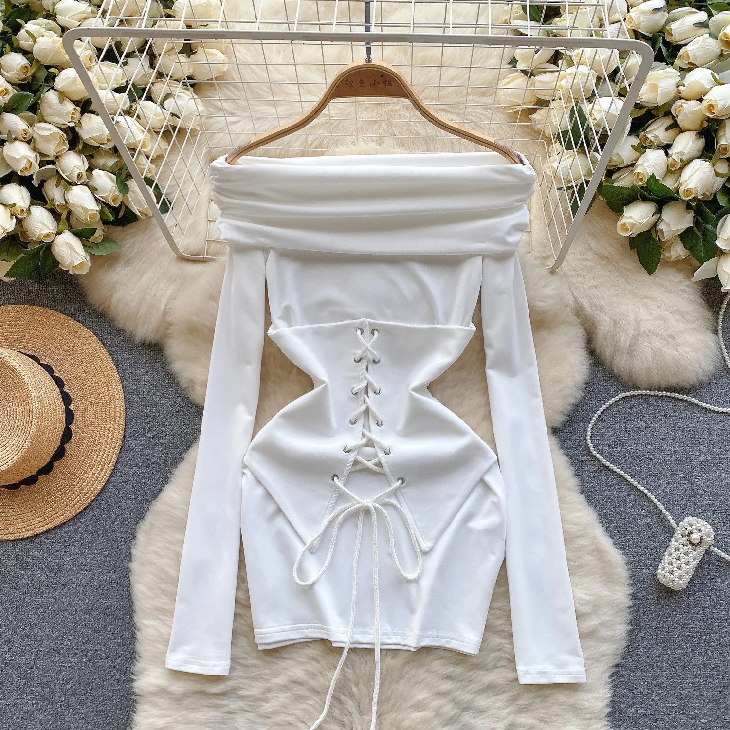 Off The Shoulder Long Flare Sleeve Corset Dress Patterns Bandage Sexy Club Casual Dresses 2024 Women Clothing
Off The Shoulder Long Flare Sleeve Corset Dress Patterns Bandage Sexy Club Casual Dresses 2024 Women Clothing