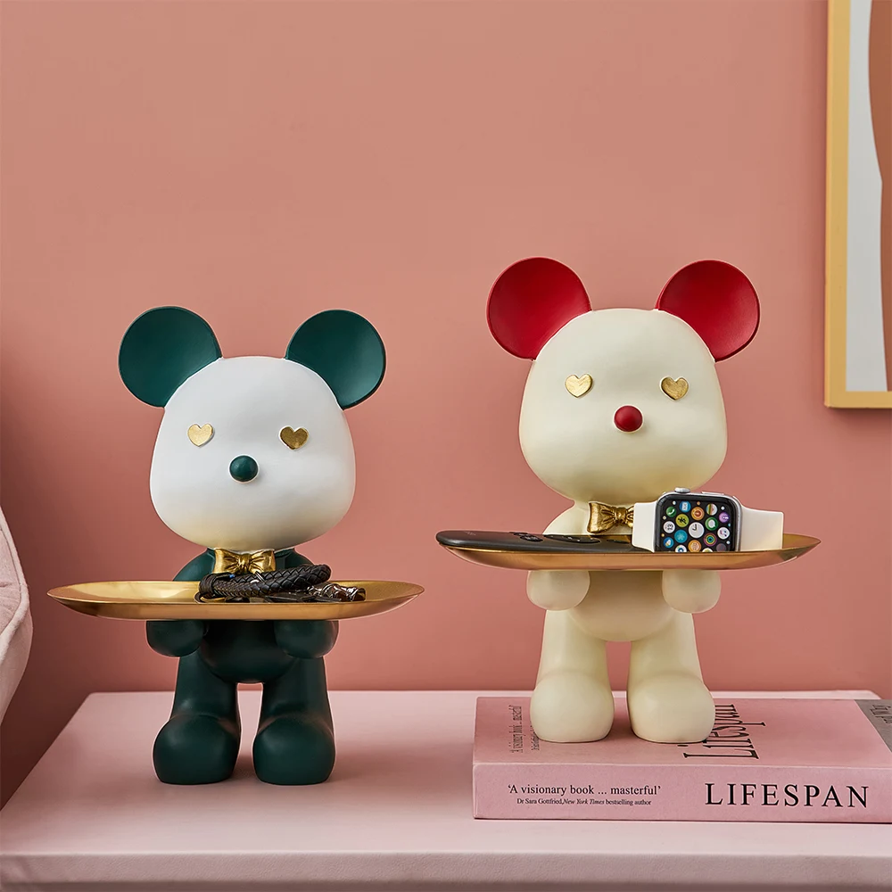 Desk decoration accessories resin statue Hani violent bear tray storage ornaments
Desk decoration accessories resin statue Hani violent bear tray storage ornaments