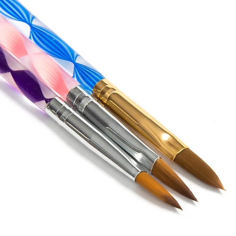 Length 5pcs/set Acrylic Hand Nail Art Brush TB04 Kolinsky Nail Art Tools Brush Crystal Hand Nail Brush, 5 colors
Length 5pcs/set Acrylic Hand Nail Art Brush TB04 Kolinsky Nail Art Tools Brush Crystal Hand Nail Brush, 5 colors