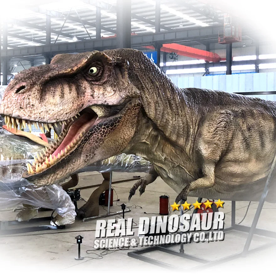 REALDINO Animatronic T-Rex Cabeça Montado Na Parede para a Decoração