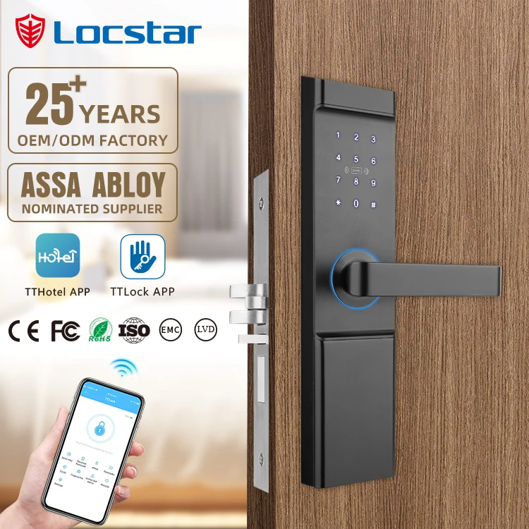 Locstar New Model Wholesale High Quality Contactless Cerradura Card Password Hotel Tthotel Smart Door Lock
Locstar New Model Wholesale High Quality Contactless Cerradura Card Password Hotel Tthotel Smart Door Lock