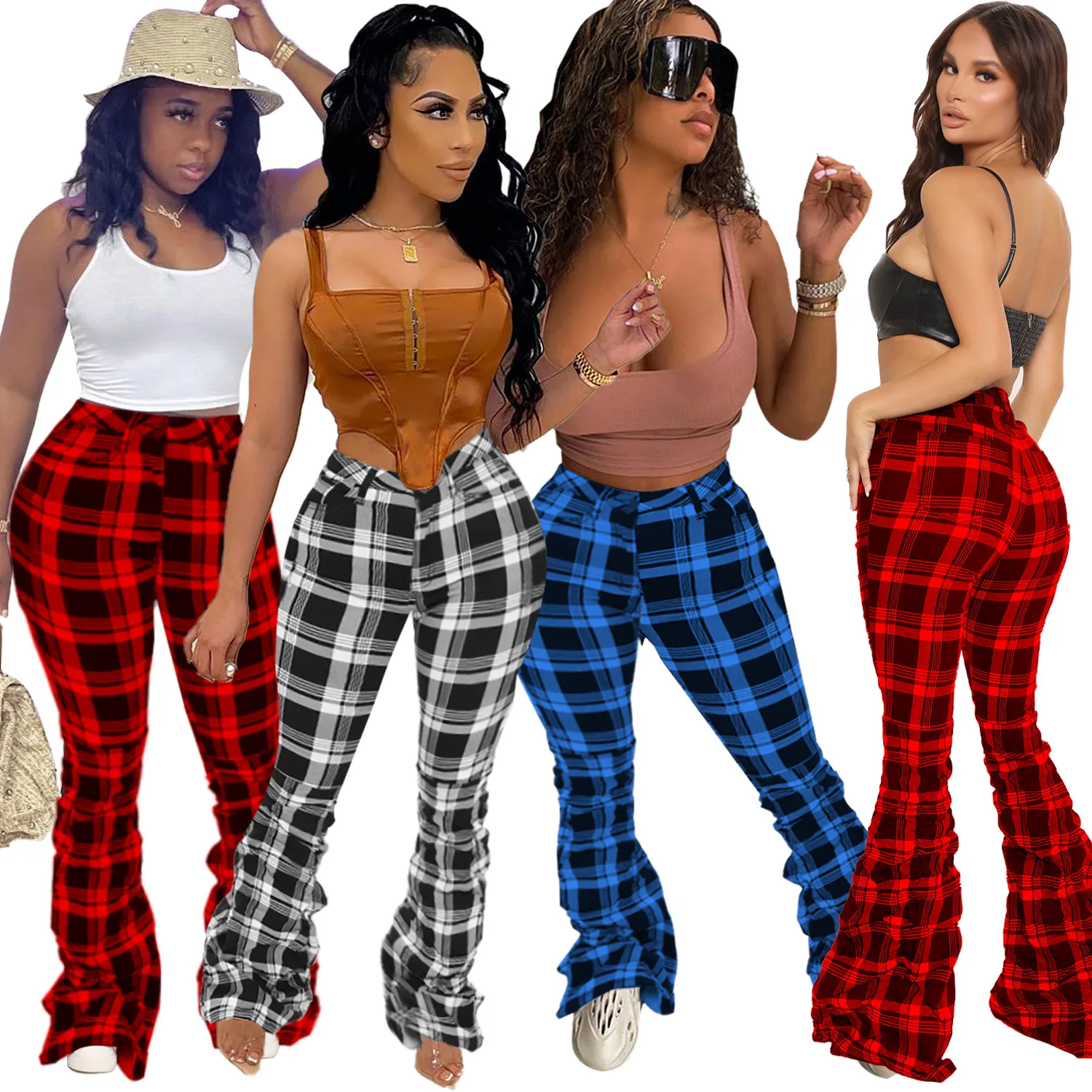 Hot Sale Fall Clothing For Women's Trousers Ladies Stacked Pants Zipped Leggings Joggers Pencil Pants Plaid Women's Trousers, Picture
Hot Sale Fall Clothing For Women's Trousers Ladies Stacked Pants Zipped Leggings Joggers Pencil Pants Plaid Women's Trousers, Picture