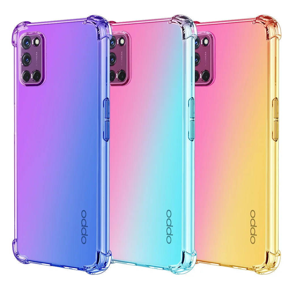 Smartphone Shockproof Bumper Gradient Color transparent Tpu Mobile Cover For Oppo A72 Case, Color change tpu case
Smartphone Shockproof Bumper Gradient Color transparent Tpu Mobile Cover For Oppo A72 Case, Color change tpu case