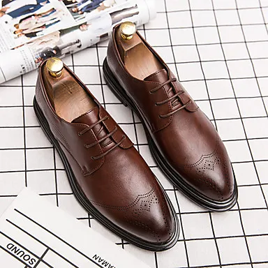 Men's Comfort Shoes Patent Leather / PU Spring & Summer / Fall & Winter Casual Oxfords Breathable Black / Brown
Men's Comfort Shoes Patent Leather / PU Spring & Summer / Fall & Winter Casual Oxfords Breathable Black / Brown