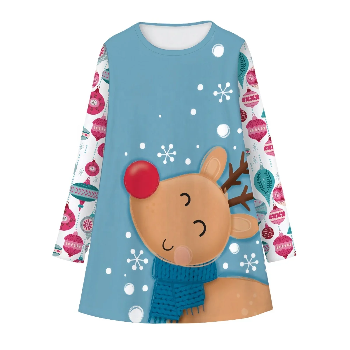 Wholesale 100% Polyester French Terry Fabric Sublimation Print Girls Christmas Dress Baby Girls Christmas Dress, Customized color
Wholesale 100% Polyester French Terry Fabric Sublimation Print Girls Christmas Dress Baby Girls Christmas Dress, Customized color