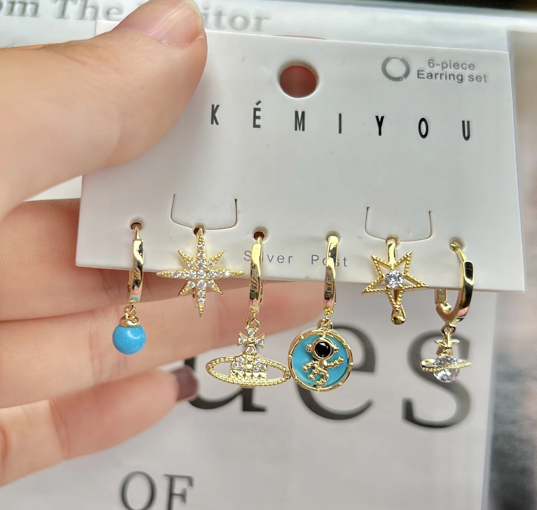 2021 NEW Design Shiny Small Earring Set Copper Micro Diamonds Stars star Colorful Multicolor, Gold color
2021 NEW Design Shiny Small Earring Set Copper Micro Diamonds Stars star Colorful Multicolor, Gold color
