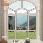 Factory price wooden color aluminium swing out casement windows aluminium profile