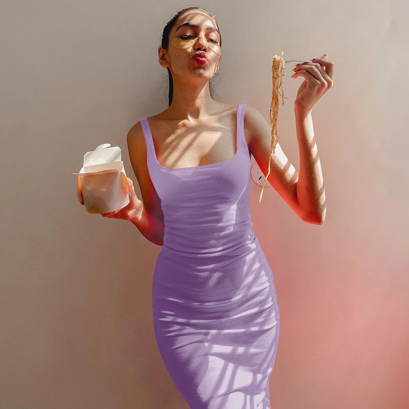 Summer 2021 Trendy New Arrivals Women Daily Wear Casual 7 Color Sexy U-neck Sleeveless One Piece Long Bodycon Dress
Summer 2021 Trendy New Arrivals Women Daily Wear Casual 7 Color Sexy U-neck Sleeveless One Piece Long Bodycon Dress