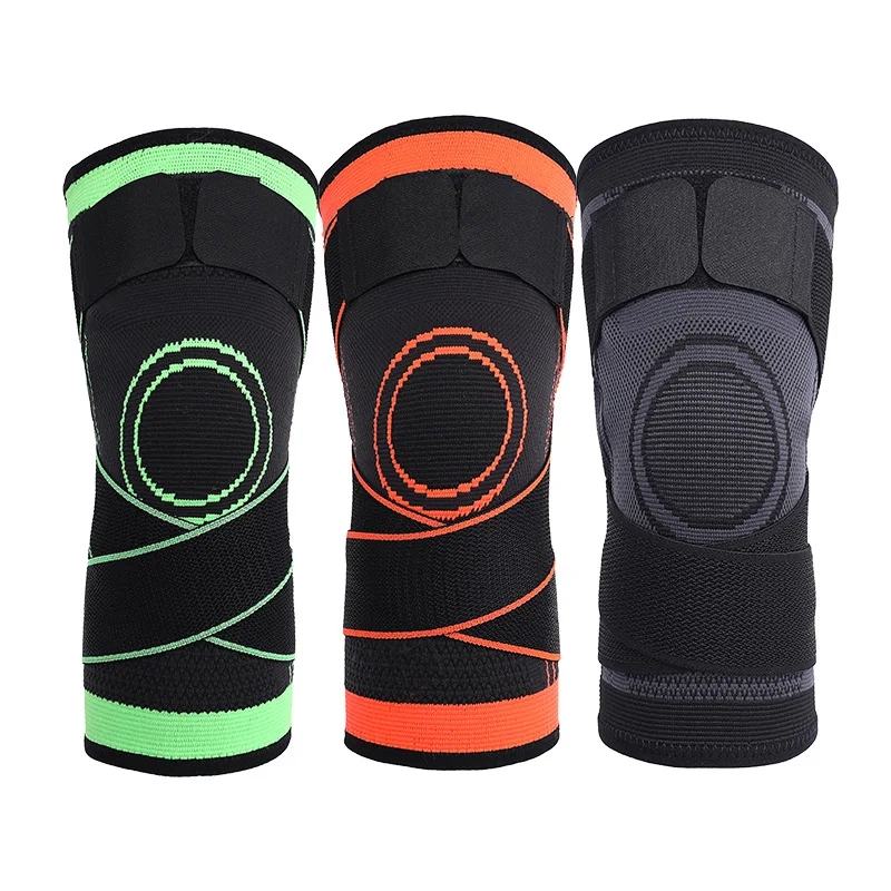 Customized Wholesale 3D elastic knit compression nylon bandage knee pads brace support sleeve for basketball, Green black orange
Customized Wholesale 3D elastic knit compression nylon bandage knee pads brace support sleeve for basketball, Green black orange