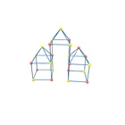educational toy play forts castles plastic construction fort building sticks set toy