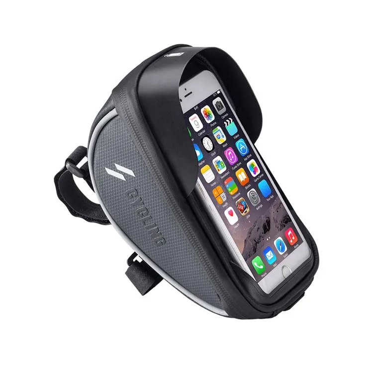 Waterproof Bicycle Mobile Phone Bag Bicycle Frame Bag with Touch Screen Phone Case, Customized
Waterproof Bicycle Mobile Phone Bag Bicycle Frame Bag with Touch Screen Phone Case, Customized
