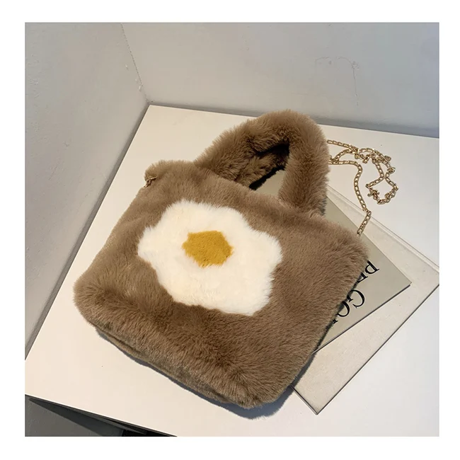 Ins Fall Winter Faux Fur Flower 2021 Shoulder Messenger Tote Purses Women Fashion Luxury Hand Bags Handbags Sac a Main Femme
Ins Fall Winter Faux Fur Flower 2021 Shoulder Messenger Tote Purses Women Fashion Luxury Hand Bags Handbags Sac a Main Femme