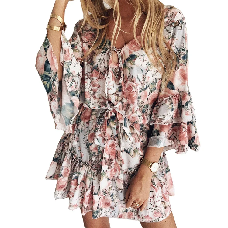 2021 New Fashion Design Cute Dress Women Summer Half Sleeve Summer floral casual dresses lady elegant plus size dress & skirts, Customized color
2021 New Fashion Design Cute Dress Women Summer Half Sleeve Summer floral casual dresses lady elegant plus size dress & skirts, Customized color