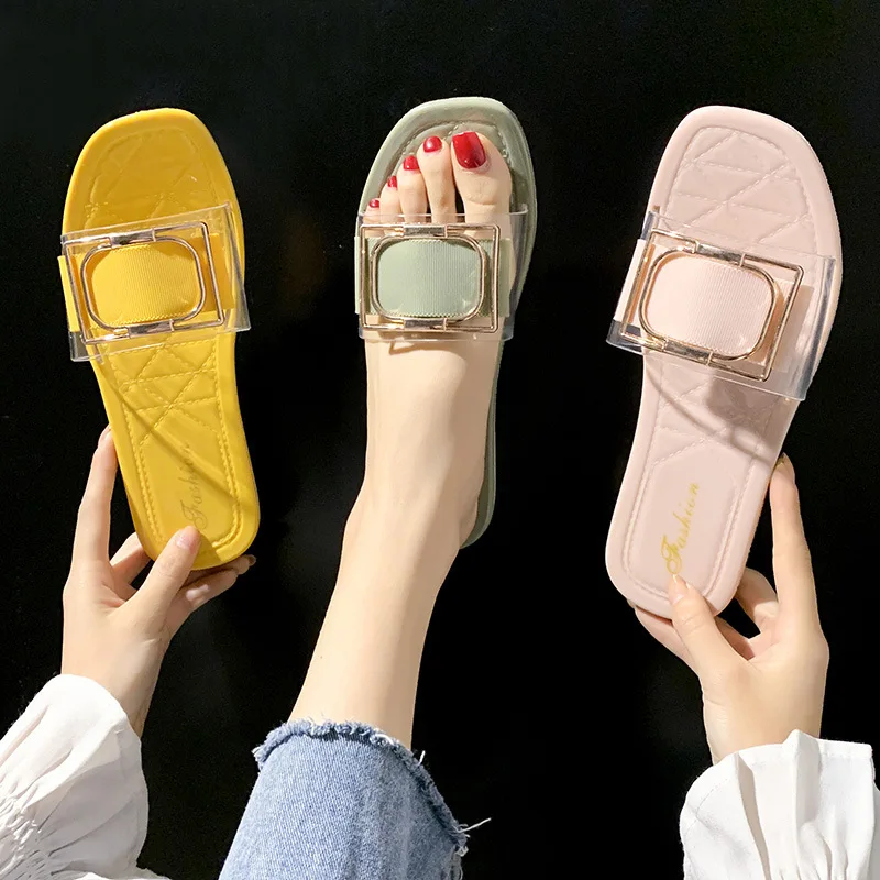 Factory Direct Sales Ladies Fashion Slippers Solid Color Square Open Toe Flat Non-Slip Ladies Outdoor Slippers
Factory Direct Sales Ladies Fashion Slippers Solid Color Square Open Toe Flat Non-Slip Ladies Outdoor Slippers