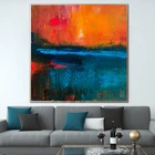 100% Hand Crafts And Arts Large Abstract Oil Painting Picture Decoration Pieces For Living Room