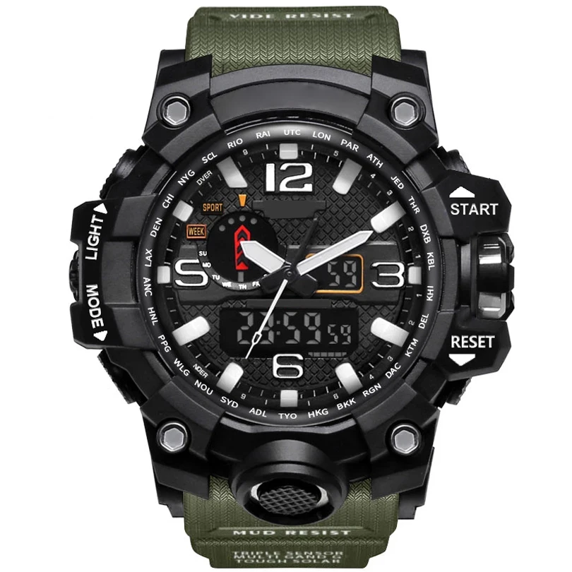 Men Digital Wristwatch Hot Sale mens Fashion Swim Watch LED Digital Display Silicone Band Male Sport Watches
Men Digital Wristwatch Hot Sale mens Fashion Swim Watch LED Digital Display Silicone Band Male Sport Watches