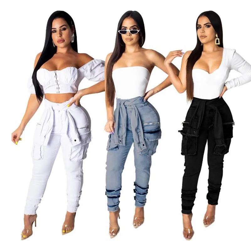 New Arrival Fashion Denim Bandage Custom Logo Pants Women Ruffle Women'S Trousers New 2020 With Pockets Women Jeans Trousers
New Arrival Fashion Denim Bandage Custom Logo Pants Women Ruffle Women'S Trousers New 2020 With Pockets Women Jeans Trousers