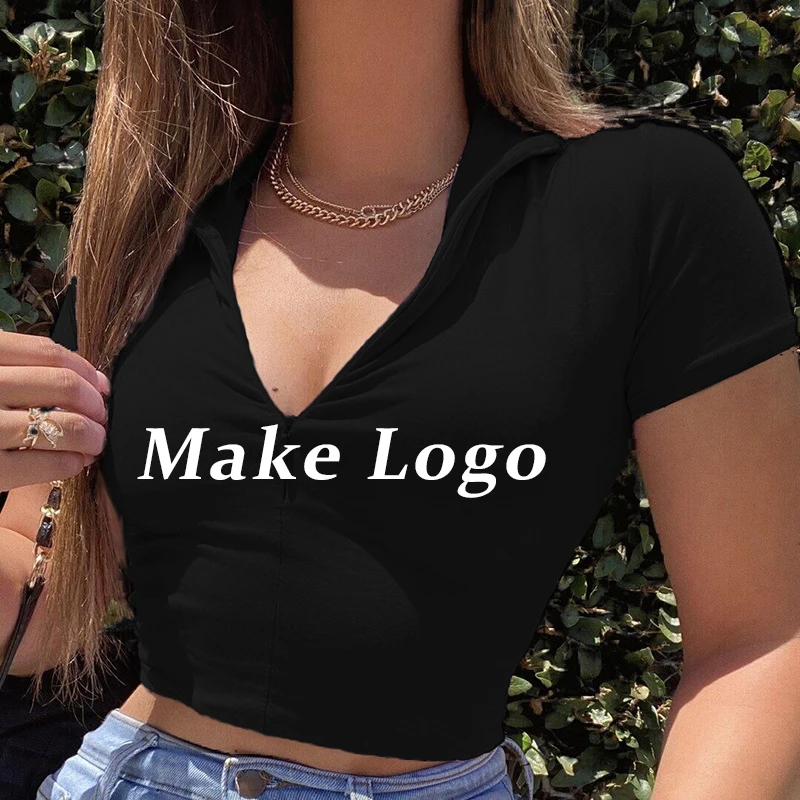 crop top shirt custom logo 2021 Summer Fashion Sleeve Sexy Casual White Short crop tops t-shirts Women
crop top shirt custom logo 2021 Summer Fashion Sleeve Sexy Casual White Short crop tops t-shirts Women