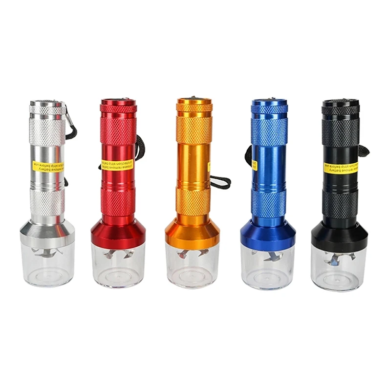 New Flashlight Shape Electric Grinder Tobacco Spice Herb Hand Aluminum Alloy Grinder Smoking Accessories
New Flashlight Shape Electric Grinder Tobacco Spice Herb Hand Aluminum Alloy Grinder Smoking Accessories