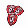Badges Maker Iron on Custom Football Club Name Logo Soccer Jersey Woven Crest Patches for Uniform