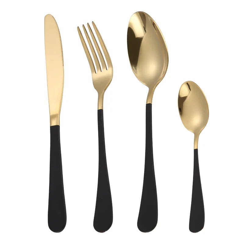 Colored personalized wedding luxury gold cutlery set wedding with gift box
Colored personalized wedding luxury gold cutlery set wedding with gift box