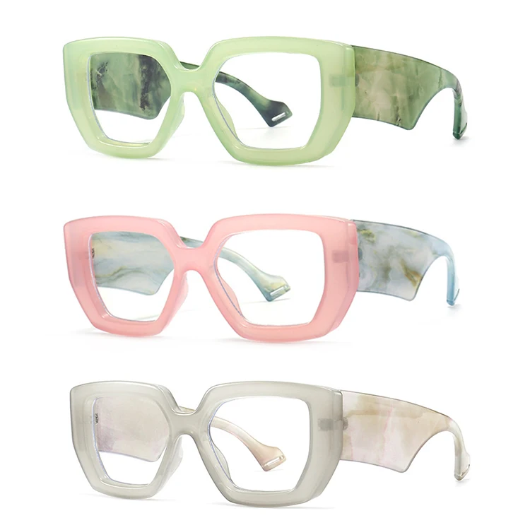 Hot Sale 2022 Green Colors Wide Legs Unisex Big Frame Oversized Optical Eyewear Anti Blue Glasses For Women, Multi colors
Hot Sale 2022 Green Colors Wide Legs Unisex Big Frame Oversized Optical Eyewear Anti Blue Glasses For Women, Multi colors