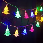 Christmas tree shaped string lights Holiday decoration string lights Christmas led light