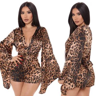 CL-178 New Arrival Popular Elegant Female Shorts Jumpsuit Plus Size Leopard Jumpsuit for Women, As picture show
CL-178 New Arrival Popular Elegant Female Shorts Jumpsuit Plus Size Leopard Jumpsuit for Women, As picture show