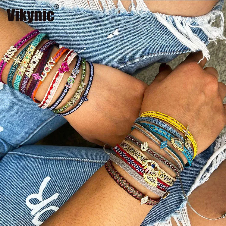Bohemian Handwoven Adjustable Rope Jewelry Ethnic Friendship Evil Eyes and Star Women Bracelet
Bohemian Handwoven Adjustable Rope Jewelry Ethnic Friendship Evil Eyes and Star Women Bracelet