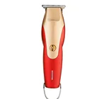 USB rechargeable hair trimmer push shear of retro oil head bread red gold electric hair trimmer clipper