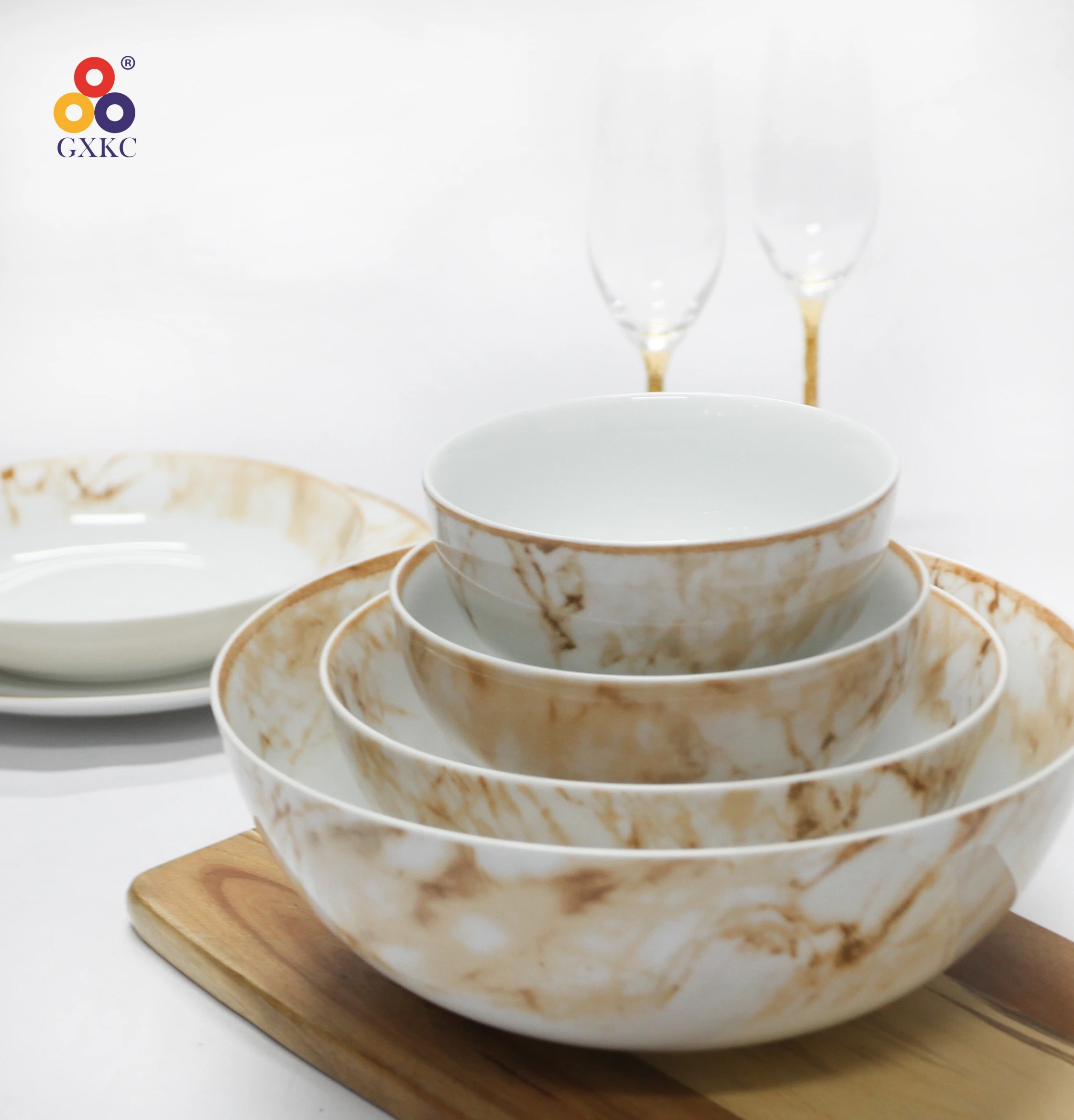 wholesale ceramic salad bowl porcelain rice/cereal bowl for