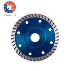 Segment continuous rim strong turbo laser 350mm diamond saw blade for marble
