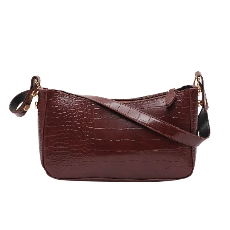 Spring and summer crocodile pattern women bag Trendy embossed ladies shoulder bag All-match crossbody bag
Spring and summer crocodile pattern women bag Trendy embossed ladies shoulder bag All-match crossbody bag