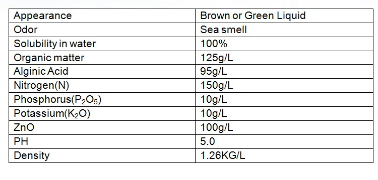 organic bio fertilizer sargassum liquid seaweed zinc fertilizer