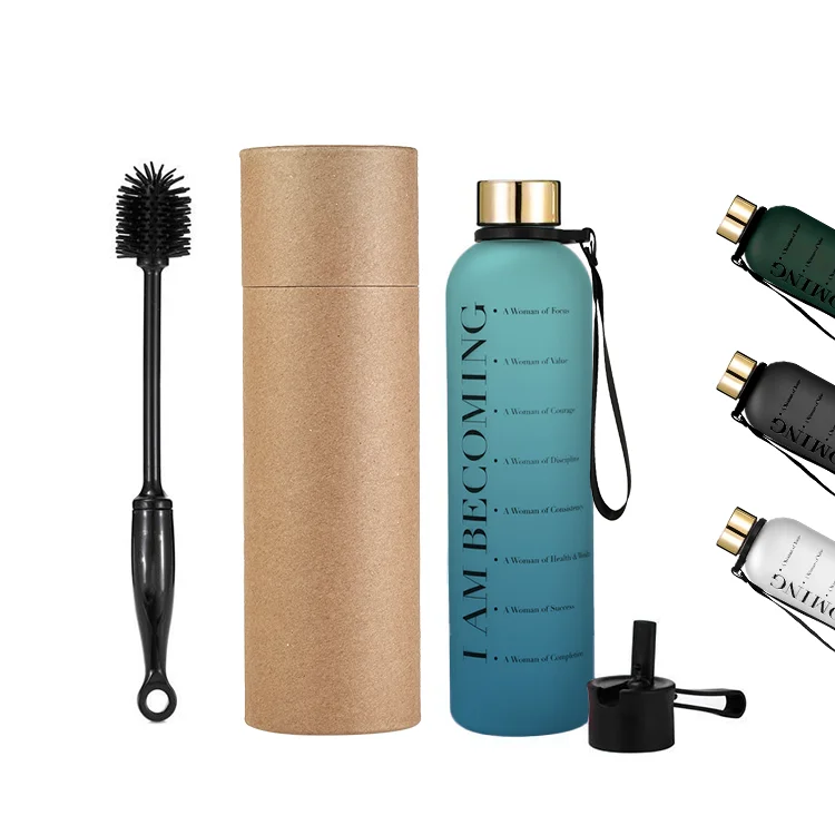 Wholesale 32oz Motivational Water Bottle BPA Free Leakproof Tritan Plastic Water Bottle with Time Marker, Customized color
Wholesale 32oz Motivational Water Bottle BPA Free Leakproof Tritan Plastic Water Bottle with Time Marker, Customized color