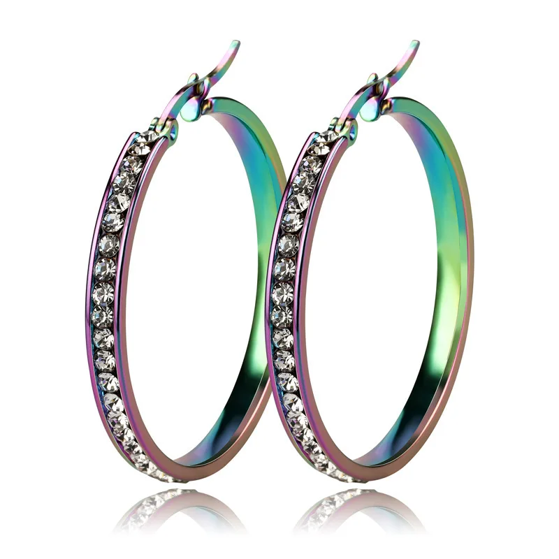 Wholesale Big Circle Stud Earring Large Chunky Gold Plated Rhinestones Hoop Earring For Women
Wholesale Big Circle Stud Earring Large Chunky Gold Plated Rhinestones Hoop Earring For Women