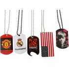 Personalized Cheap Personalized Collar Machine White Sublimation Coated Blank Id Military Custom Dog Tags