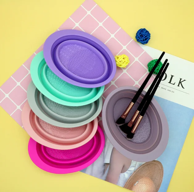Silicone Makeup Brush Cleaning Mat Foldable Makeup Brush Cleaning Bowl, Customized color
Silicone Makeup Brush Cleaning Mat Foldable Makeup Brush Cleaning Bowl, Customized color