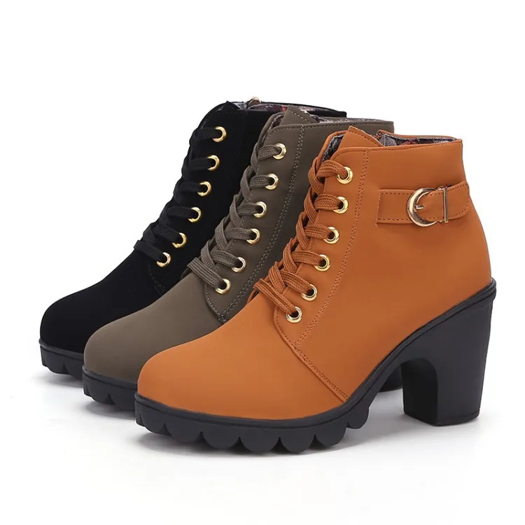 China wholesale Autumn Winter women's fashion shoes ankle boots women shoes new design women's boots, Black,brown,army green
China wholesale Autumn Winter women's fashion shoes ankle boots women shoes new design women's boots, Black,brown,army green
