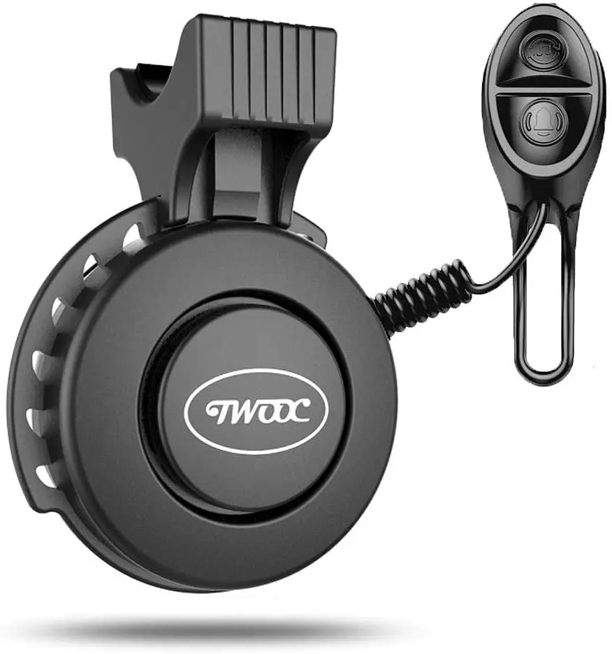 TWOOC Electric Bike Horn Electronic Bicycle Bell 100-120 DB Waterproof Rechargeable Battery, Black
TWOOC Electric Bike Horn Electronic Bicycle Bell 100-120 DB Waterproof Rechargeable Battery, Black