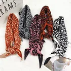 Fashion autumn/winter new knitting leopard print scarf triangle leopard print scarf girl