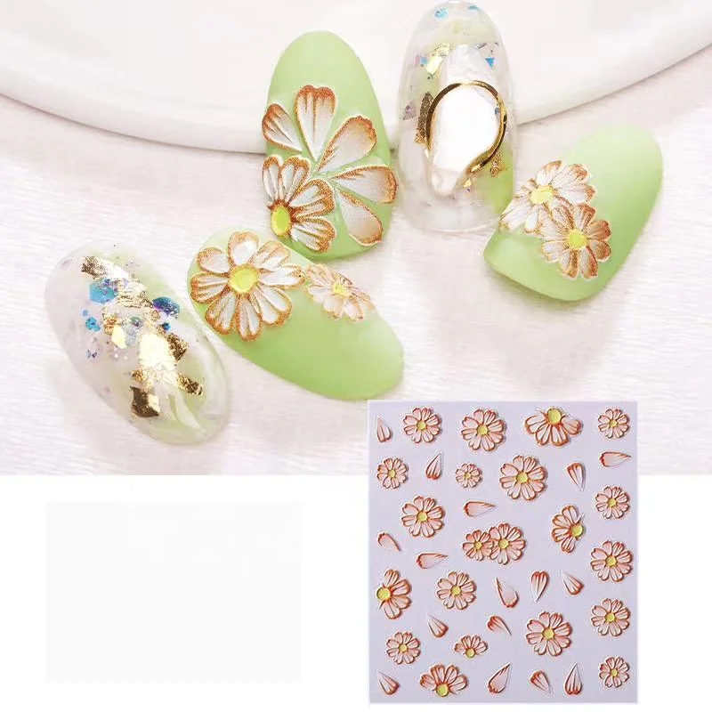 5D Nail Sticker Desiners Beauty Sticker Flower Floar Self-Adhesive Back Acrylic Nail Sticker For Nails Creative Manicure Decals
5D Nail Sticker Desiners Beauty Sticker Flower Floar Self-Adhesive Back Acrylic Nail Sticker For Nails Creative Manicure Decals