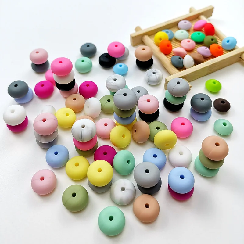 14mm Abacus Silicone Beads Eco-friendly Sensory Teething Food Grade Baby Teething Beads Loose Beads For DIY Jewelry
14mm Abacus Silicone Beads Eco-friendly Sensory Teething Food Grade Baby Teething Beads Loose Beads For DIY Jewelry