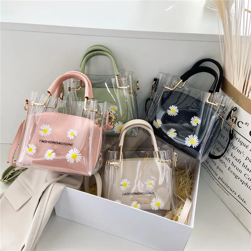 2021 Hot Selling Fashion Transparent daisy Messenger Square Messenger Bag Women's, Green , pink, black
2021 Hot Selling Fashion Transparent daisy Messenger Square Messenger Bag Women's, Green , pink, black