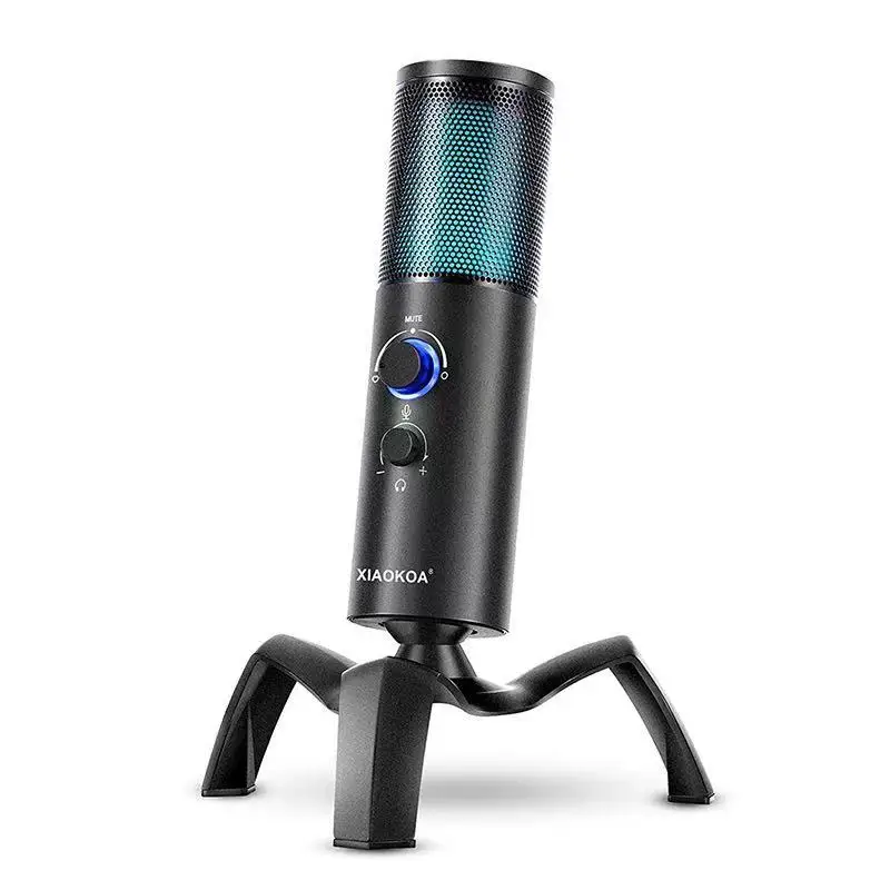 XIAOKOA USB Condenser Microphone with Noise Cancelling Cardioid and Omni Pattern Compatible with iMac/Windows/PS4
XIAOKOA USB Condenser Microphone with Noise Cancelling Cardioid and Omni Pattern Compatible with iMac/Windows/PS4