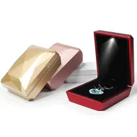 High Quality Jewelry Box For Ring Pendant Necklace Storage Gifts Case Packaging Display With Diamond Parcel Button Battery LED
High Quality Jewelry Box For Ring Pendant Necklace Storage Gifts Case Packaging Display With Diamond Parcel Button Battery LED