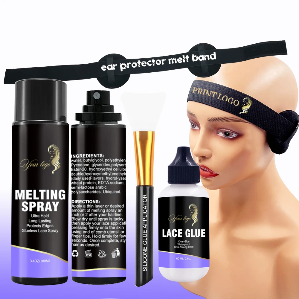 New Custom No Odor Strong Hold Luxury Lace Glue Fast Dry Melting Spray Ear Protector Elastic Lace Edge Melt Band
New Custom No Odor Strong Hold Luxury Lace Glue Fast Dry Melting Spray Ear Protector Elastic Lace Edge Melt Band